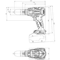 Aku bušilica ureznik 18V 130Nm 2x5.2Ah GB 18 LTX Metabo - Slika 10