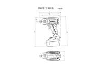 Aku udarni zavrtač 400Nm 2x4Ah SSW 18 LTX 400 BL Metabo - Slika 4