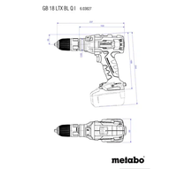 Aku bušilica ureznik 120Nm GB 18 LTX BL Q I Solo Metabo - Slika 4