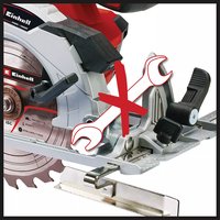 Aku ručni cirkular 150mm 18V TE-CS 18/150 Li Solo Einhell - Slika 6
