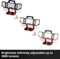 Akumulatorska Lampa TP-CL 18/3000 Li Solo Einhell - Slika 9
