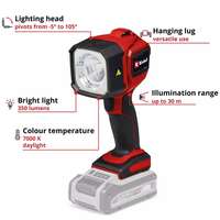 Aku led lampa TC-CL 18/350 Li Solo Einhell - Slika 5