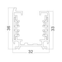 Alu šina trofazna 2m crna - Slika 5
