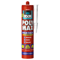 Bison poly max high tack white 440g