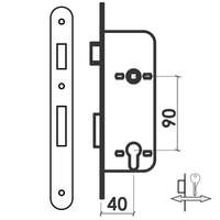Brava za drvena vrata IDEA C MS 40/90/18/9 3.STEPEN DBP1 - Slika 2