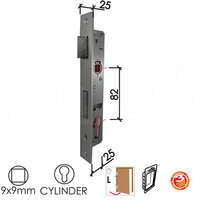 Brava za metalna vrata B2033 C SILVER 25/82/25/9 LEVA DBP1