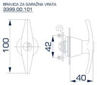 Bravica za garažna vrata - Slika 2