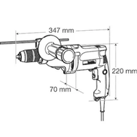 Udarna bušilica 720W Makita DP4011 - Slika 2