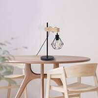 Dekorativna stona svetiljka drvo 1H-1xE27 - Slika 4