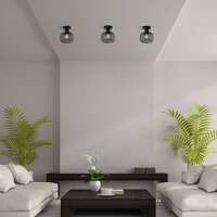 Dekorativna svetiljka crna 1H-1xE27 - Slika 5