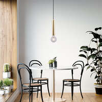 Dekorativna svetiljka zlatna 1H-1xE27 - Slika 4