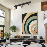 Dekorativna svetiljka zlatno-crna 3H-3xGU10 - Slika 2