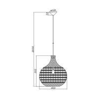 Dekorativna visilica 1H-1xE27 - Slika 3