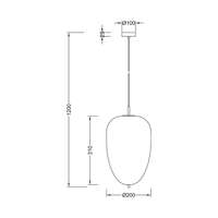 Dekorativna visilica 1H-1xE27 - Slika 3