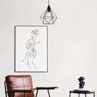 Dekorativna visilica crna 1H-1xE27 - Slika 2