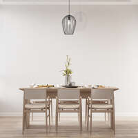 Dekorativna visilica crna 1H-1xE27 - Slika 4