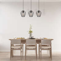 Dekorativna visilica crna 3H-3xE27 - Slika 4