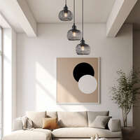 Dekorativna visilica crna 3H-3xE27 - Slika 2