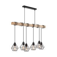 Dekorativna visilica drvo 6H-6xE27