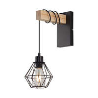 Dekorativna zidna svetiljka drvo 1H-1xE27