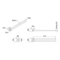Držač peškira pokretni MODERN LINNI - Slika 4