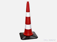 Dvodelni čunj HDPE + Guma 75 cm