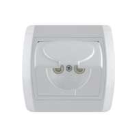 Dvopolna priključnica 16A/250V, 2P+E, sa poklopcem i zaštitom od dodira , francuski standard, plastika Status