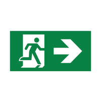 EXIT znak- desno PVC