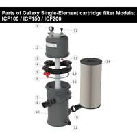 Filter sa jednim ketridzom Galaxy ICF200SOFT - Slika 5