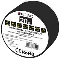 Izolir traka 20m 0.13x50mm crna Entac