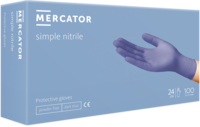 Jednokratne rukavice MERCATOR SIMPLE NITRIL plave bez pudera -