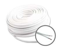 Kabli P/L 2x0.75 beli pljosnati