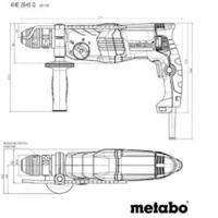 SDS Plus kombičekić 880W 3J KHE 2845 Metabo - Slika 7