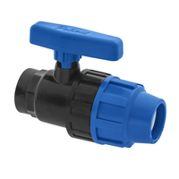 Kompresiona slavina PN 10 sa unutrašnjim navojem 32x1''