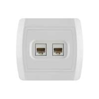 Komunikaciona priključnica RJ45 8/8 sa dva modula Cat6 UTP Status