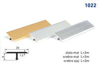 Lajsna prelazna T-profil 1022 - srebro mat