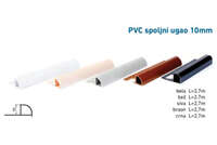 Lajsna za keramiku spoljni ugao 10mm - bela