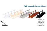 Lajsna za keramiku unutrašnji ugao 10mm - bela