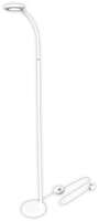 LED lampa podna Angel 12W 4000K bela Avide