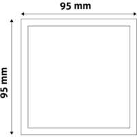 LED panel kvadratni ugradni 5W plastični 6400K - Slika 2