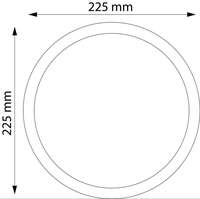 LED panel okrugli nadgradni 18W plastični 4000K - Slika 2