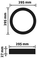 LED panel okrugli nadgradni 24W 1990lm alu 6400K - Slika 3
