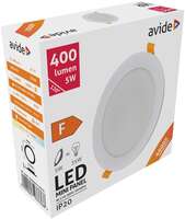 LED panel okrugli ugradni 5W plastični 4000K - Slika 3