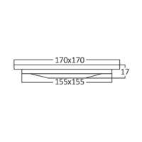 LED panel ugradni 12W 6INC 3000K beli - Slika 4
