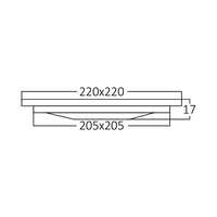 LED panel ugradni 18W 8INC 4000K beli - Slika 6