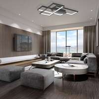 Led plafonjera crna, sa daljinskim upravljanjem 65W-IP20 - Slika 4