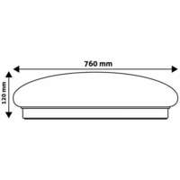 LED plafonjera Oyster Stella CCT 80W (40+40) sa daljinskim - Slika 3