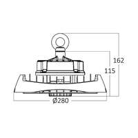 Led reflektor sivi 100W 4000K IP65 - Slika 4