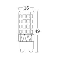 LED sijalica 5W 3000K G9 - Slika 4