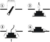 LED ugradna okrugla spot lampa 7W 4000K Bela - Slika 5